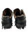 Esse Ut Esse Shoe Size 41 Black & Cream Leather Snake Detail Fringe Sneakers Black & Cream / 41