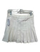 Frame Size 27 White Cotton Denim High Rise Side Zip Pleated Tennis Skirt White / 27