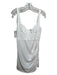 Zara Size M White Polyester Sleeveless Cupped Boning Above Knee Dress White / M