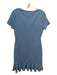 Lovers + Friends Size M Blue Rayon Blend Round Neck Short Sleeve Dress Blue / M