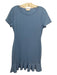 Lovers + Friends Size M Blue Rayon Blend Round Neck Short Sleeve Dress Blue / M