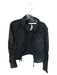 Blanc Noir Size L Black Vegan Leather Quilted Full ZIp Jacket Black / L