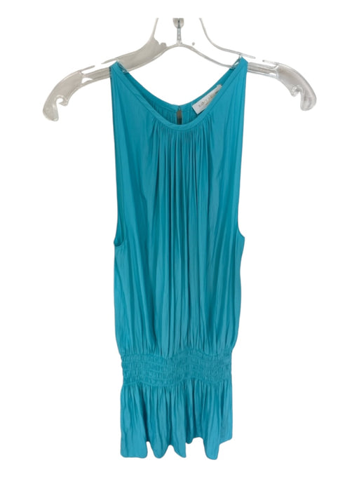 Ramy Brook Size M Aqua Polyester Sleeveless Elastic Waist Dress Aqua / M