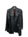 Andrea Jovine Size 8 Black Polyester Satin Long Blazer Black / 8