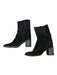 Frye Shoe Size 8.5 Black Suede Block Heel Mid Calf Boots Black / 8.5