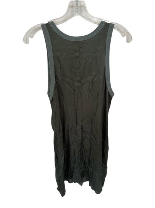 Nation Size M Olive Green Viscose Pockets High Neck Lining Detail Dress Olive Green / M