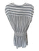 Rails Size M Blue & White Linen & Rayon Stripe Scrunch Waist Sleeveless Dress Blue & White / M