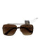TOPFOXX Gold & Amber Aviator Sunglasses Gold & Amber