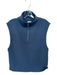 Varley Size M Blue Viscose Blend Sleeveless Half Zip Athletic Top Blue / M