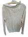 Varley Size M Cream Cotton Quarter Zip Long Sleeve Crochet Jacket Cream / M