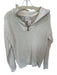 Varley Size M Cream Cotton Quarter Zip Long Sleeve Crochet Jacket Cream / M