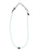 S. Carter Designs Cream & Silver Bone Beads Sterling Silver Raw Diamond Necklace Cream & Silver