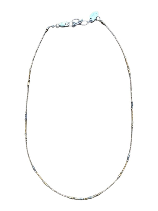 Chipita Gold & Silver Sterling Silver Vermeil Beaded short Necklace Gold & Silver