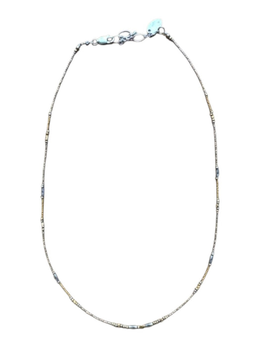 Chipita Gold & Silver Sterling Silver Vermeil Beaded short Necklace Gold & Silver