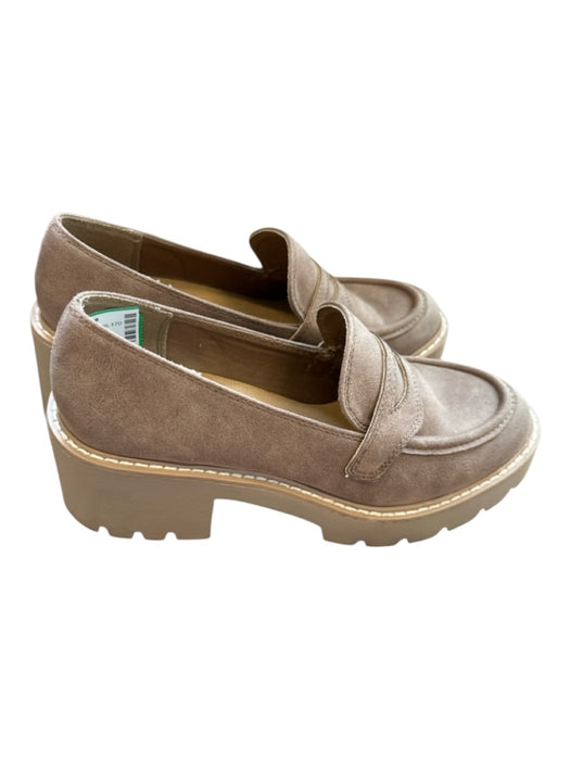 Dolce Vita Shoe Size 6.5 Brown Suede Platform Block Heel Loafers Brown / 6.5