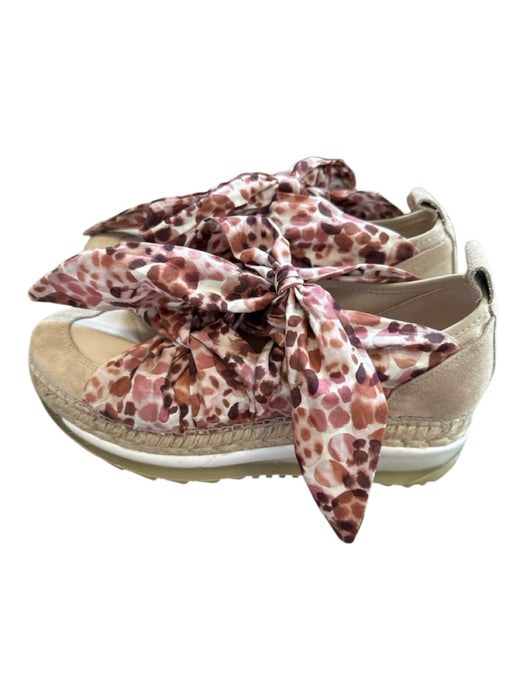 Gaimo Shoe Size 38 Tan & Rust Suede Platform Laces Sneakers Tan & Rust / 38