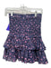 Isabel Etoile Marant Size 36 Blue & Multi Cotton Floral smocked Ruffle Skirt Blue & Multi / 36