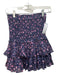 Isabel Etoile Marant Size 36 Blue & Multi Cotton Floral smocked Ruffle Skirt Blue & Multi / 36