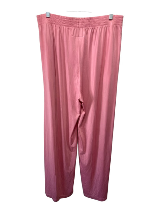 MM6 Maison Margiela Size M Pink Polyester Blend Elastic Waistband Wide Leg Pants Pink / M