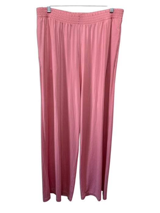 MM6 Maison Margiela Size M Pink Polyester Blend Elastic Waistband Wide Leg Pants Pink / M