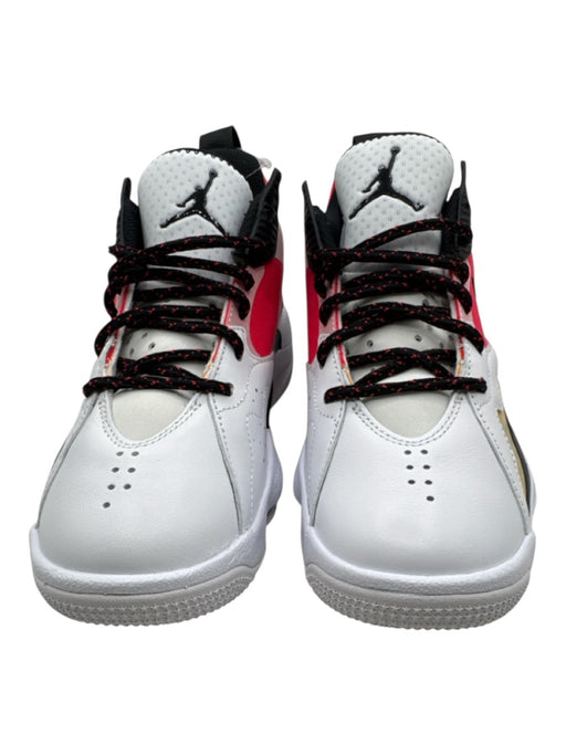 Air Jordan Shoe Size 7.5 White, Orange & Pink Leather Low Top lace up Sneakers White, Orange & Pink / 7.5