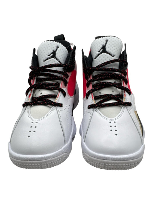 Air Jordan Shoe Size 7.5 White, Orange & Pink Leather Low Top lace up Sneakers White, Orange & Pink / 7.5