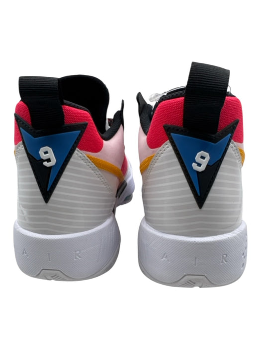 Air Jordan Shoe Size 7.5 White, Orange & Pink Leather Low Top lace up Sneakers White, Orange & Pink / 7.5