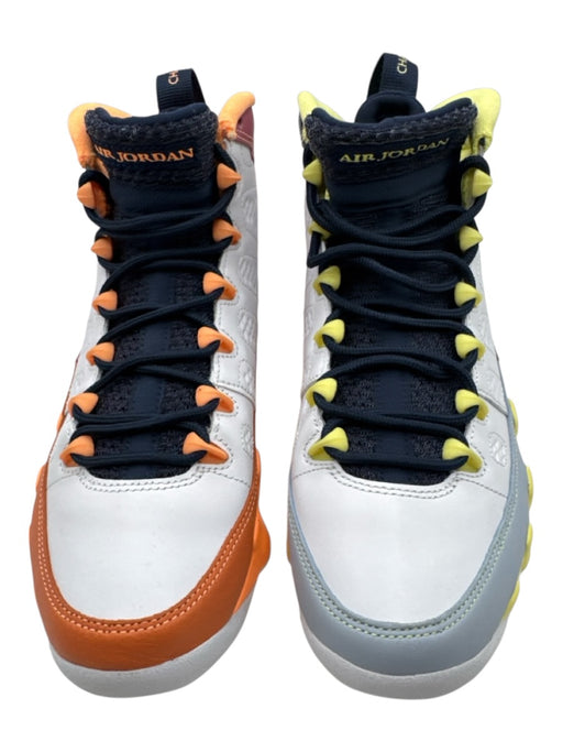 Air Jordan Shoe Size 7.5 White & Multi Leather Sneakers White & Multi / 7.5