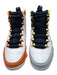 Air Jordan Shoe Size 7.5 White & Multi Leather Sneakers White & Multi / 7.5