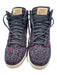 Nike Shoe Size 8 Black & Multi Leather & Cotton Wedge Sneakers Black & Multi / 8
