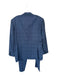 Hugo Boss Navy & Blue Wool Blend Plaid Collared Sport Coat Men's Suit Navy & Blue / 42R