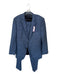Hugo Boss Navy & Blue Wool Blend Plaid Collared Sport Coat Men's Suit Navy & Blue / 42R