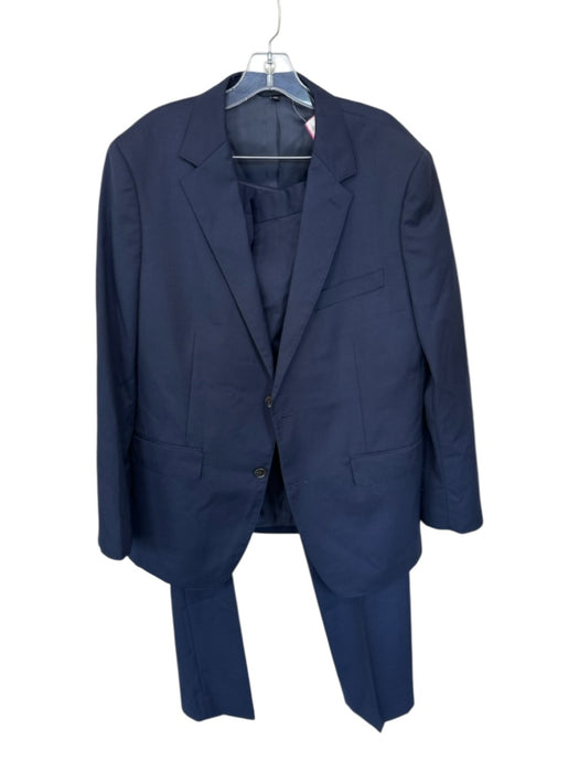 Bonobos Navy Wool Collar Pockets Sports Coat Men's Suit Navy / 42R