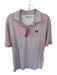 Onward Reserve Size M Red & White Polyester Blend Striped UGA Button Men's Polo Red & White / M