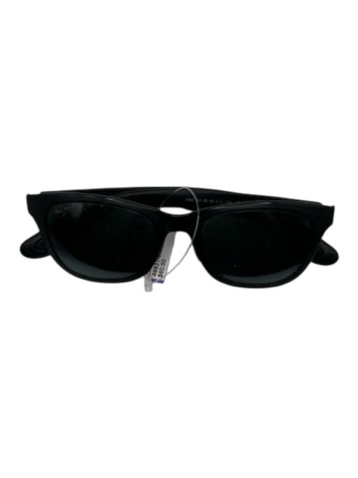 Maui Jim Black Acetate Mirrored Sunglasses Black