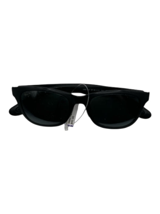Maui Jim Black Acetate Mirrored Sunglasses Black