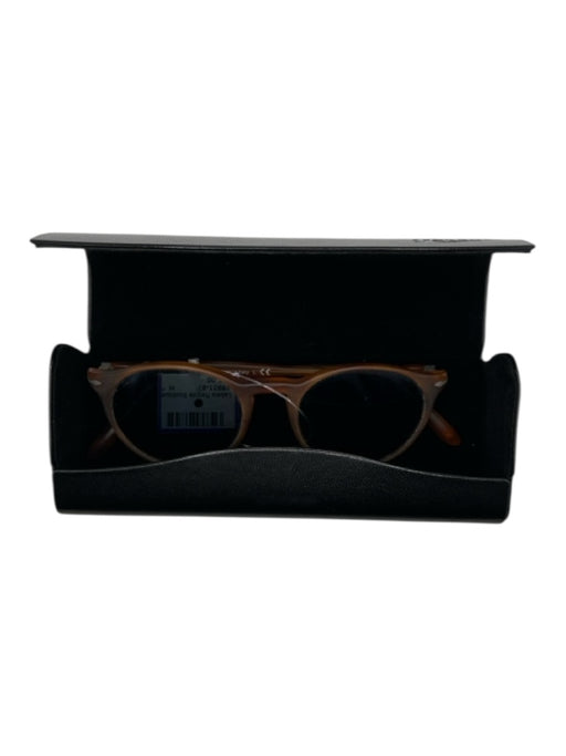 Persol Rust Acetate Matte Round Sunglasses Rust
