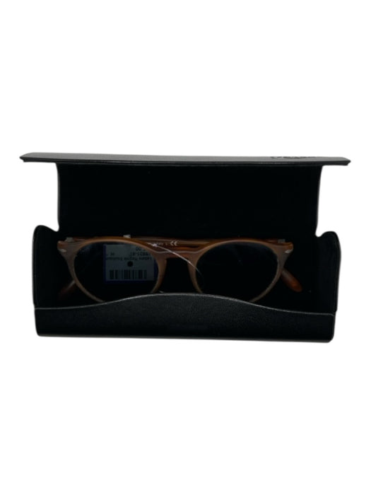 Persol Rust Acetate Matte Round Sunglasses Rust
