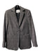 Frame Size 0 Gray & Black Cotton Blend 1 Button slit pockets Herringbone Jacket Gray & Black / 0