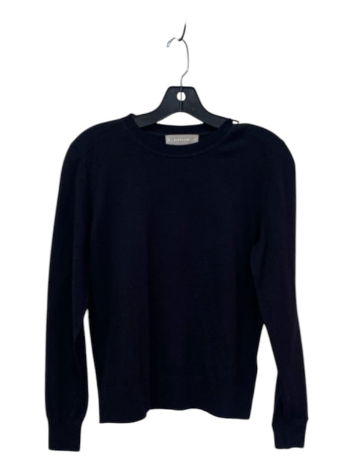 Everlane Size XS Black Cotton Long Sleeve Crew Neck Ribbed Sweater Black / XS