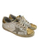 Golden Goose Shoe Size Est 6.5 White & Gold Leather Lace Up Low Top Sneakers White & Gold / Est 6.5