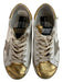 Golden Goose Shoe Size Est 6.5 White & Gold Leather Lace Up Low Top Sneakers White & Gold / Est 6.5