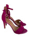 Joie Shoe Size 6.5 Fushcia Suede open toe Stiletto Ankle Strap Closed Heel Shoes Fushcia / 6.5