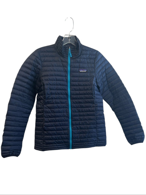 Patagonia Size XS Navy Polyester Standing Collar Zip Front Quilted Jacket Navy / XS