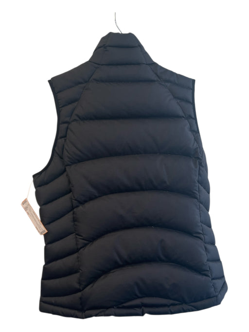 Patagonia Size XS Black Polyester Standing Collar Zip Front Zip Pocket Vest Black / XS