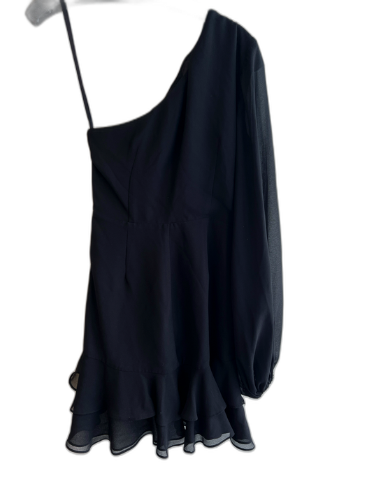 Michael Costello x Revolve Size XS Black No Fabric Tag One Sleeve Back Zip Dress Black / XS