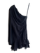 Michael Costello x Revolve Size XS Black No Fabric Tag One Sleeve Back Zip Dress Black / XS