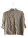 Cinq a Sept Size S Khaki Cupro Collared Zip Front 1/2 Puff Sleeve Jacket Khaki / S