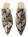 Schutz Shoe Size 6.5 Animal Print Leather Pointed Toe Closed Toe Slip On Shoes Animal Print / 6.5