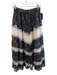 Asos Size 6 Black & White Polyester Back Zip Lace Polka dot Maxi Skirt Black & White / 6